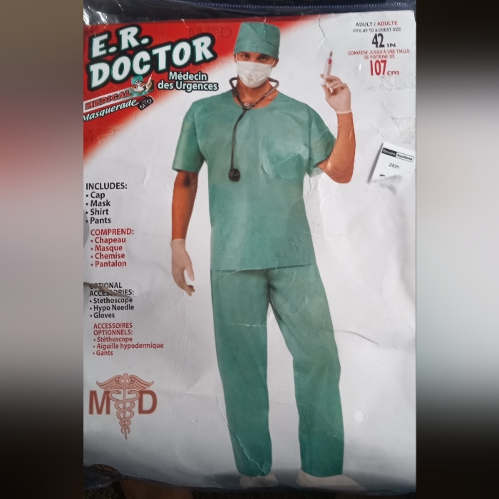 #39.E.R. Doctor Costume Set - Green